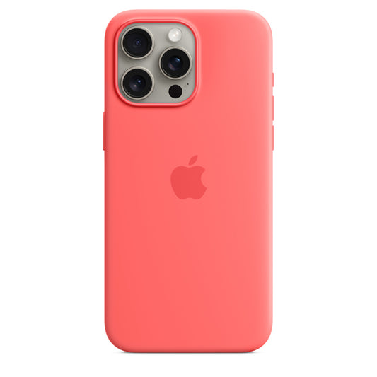 Apple iPhone 15 Pro Max Silicone Case with MagSafe - Pink