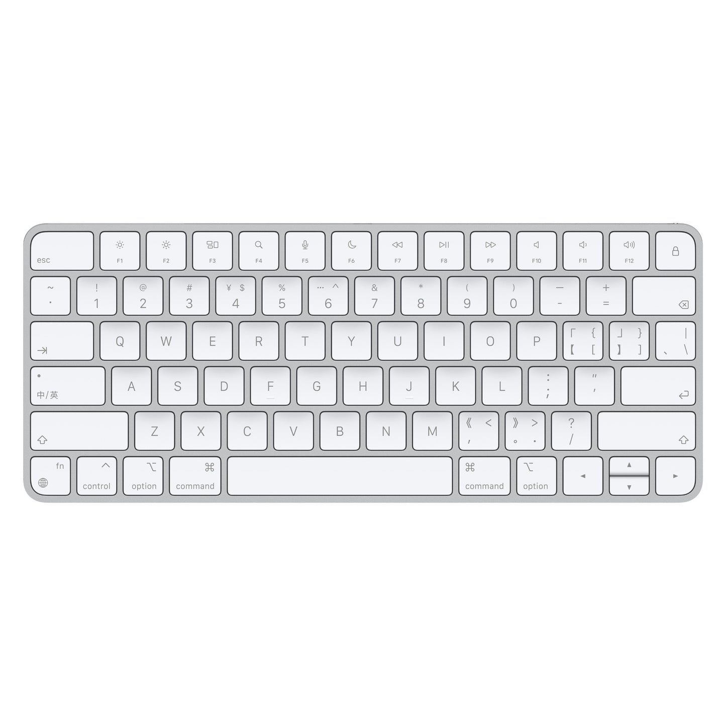 Apple Magic keyboard USB + Bluetooth Chinese Simplified Aluminium, White