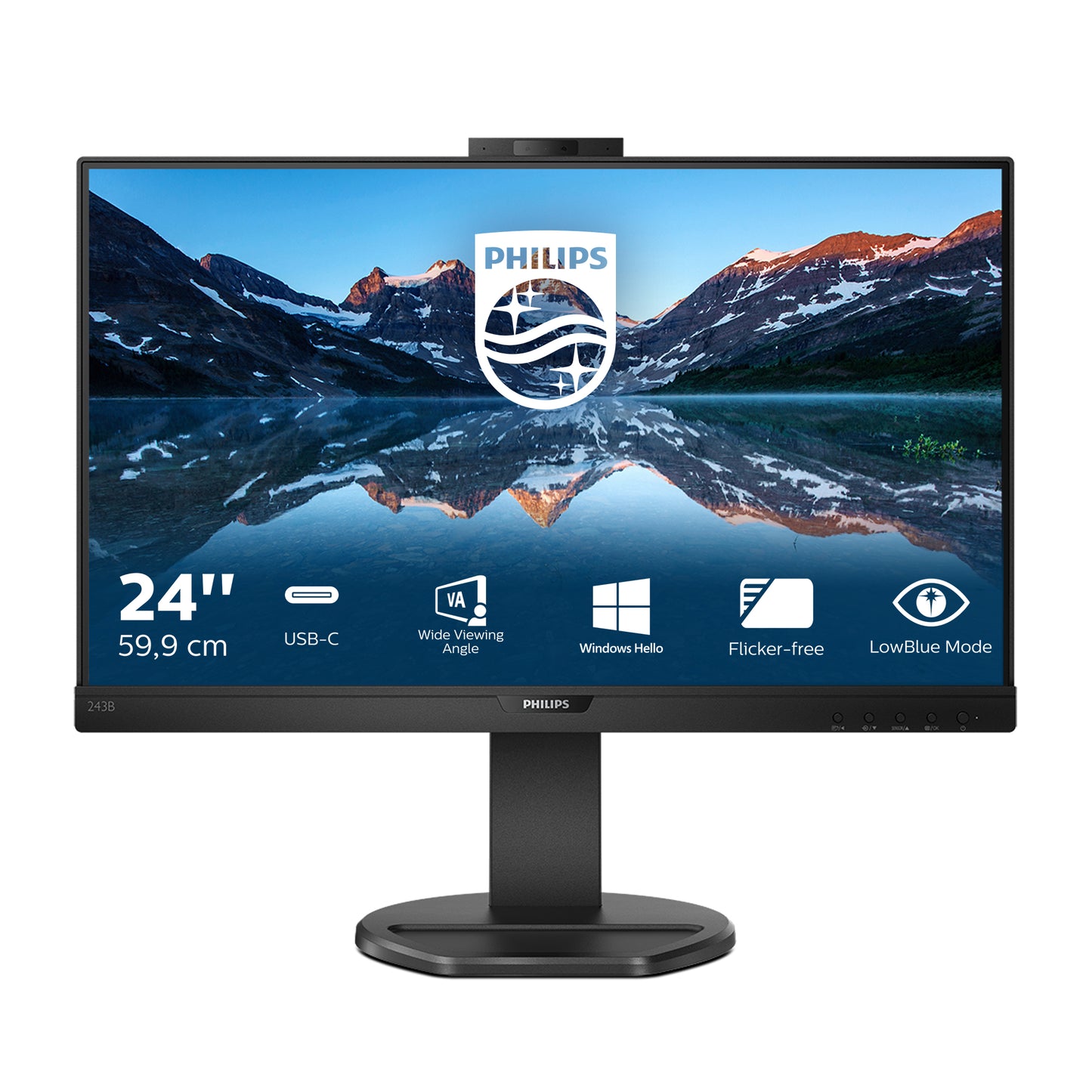 Philips B Line 243B9H/00 LED display 60.5 cm (23.8") 1920 x 1080 pixels Full HD Black